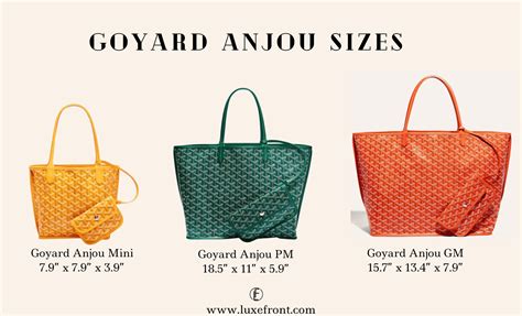 goyard bags review|goyard tote bag size comparison.